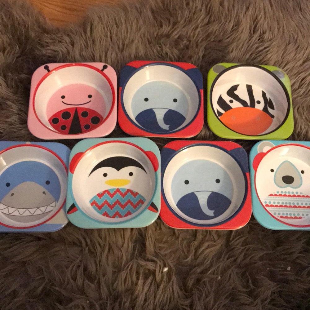 Skip hop bowls, spoons and forks
